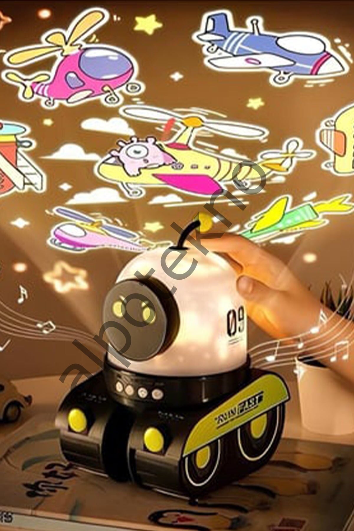 Robot Spacewalker Night Light Projector