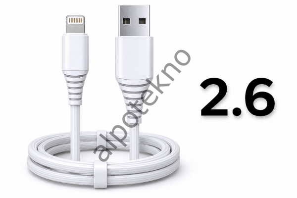 2.6A USB Lightning Sarj + Kablosu