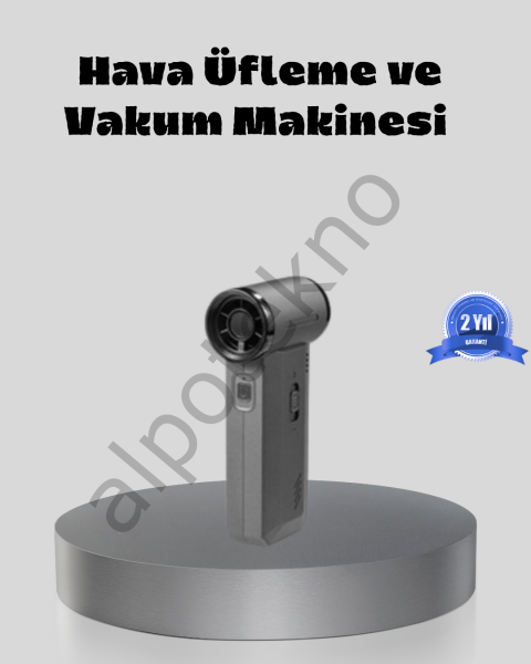Şarjlı 130000 RPM Hava Üflemeli ve Vakumlu Araç Ev Temizlik Makinesi