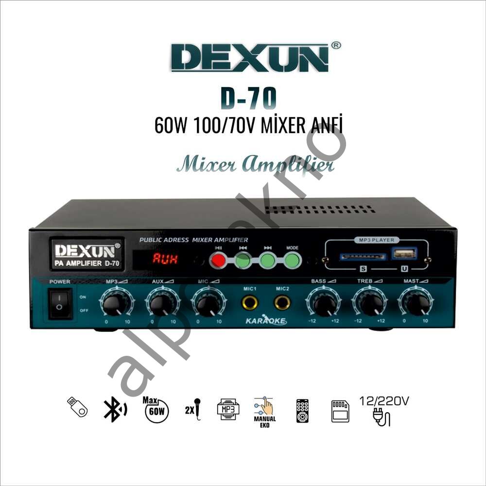 Dexun D-70 60W 100V Anfi  (USB'Lİ)