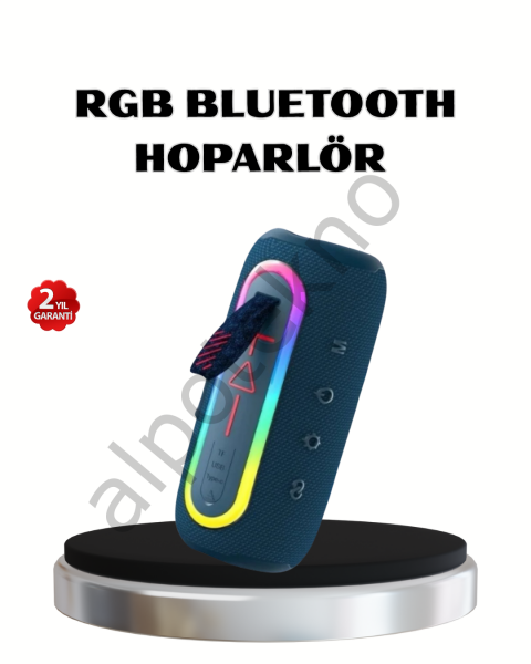 Mini Mavi Bluetooth Hoparlör Şık Görünüm ve Taşınabilir Güçlü Ses
