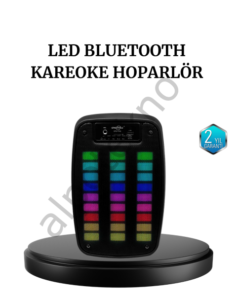 GTS 1793 Kablosuz Bluetooth Hoparlör 6.5 İnç Işıklı ve Güçlü Bass