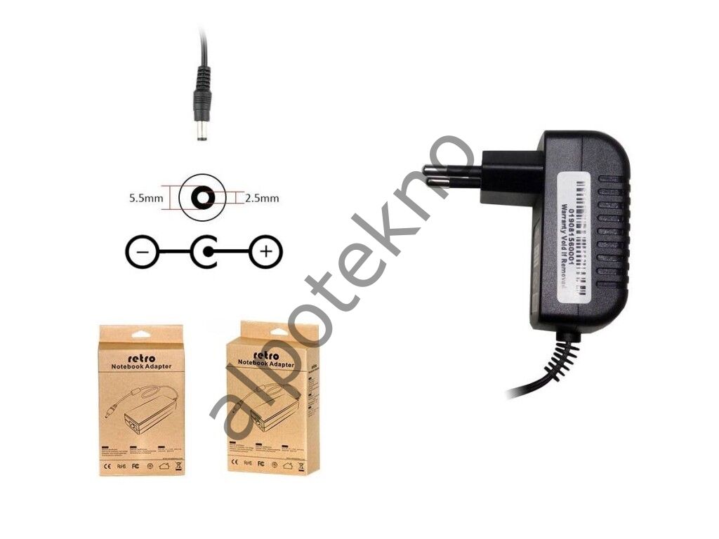 RETRO 18V 200mA 3.6W Switch-Mode (SMPS) Adaptör RPA-AC020