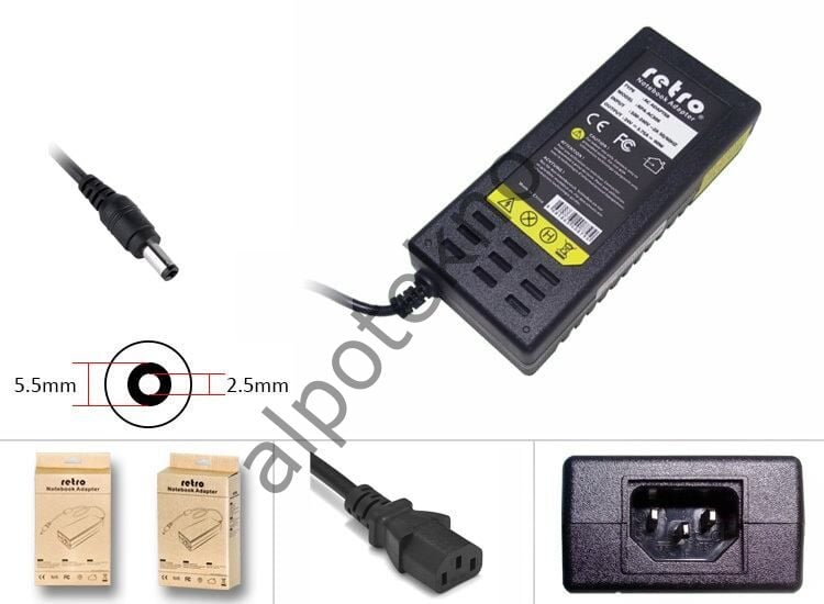 RETRO 24V 3.75A 90W 5.5x2.5mm Güç Adaptörü RPA-AC306