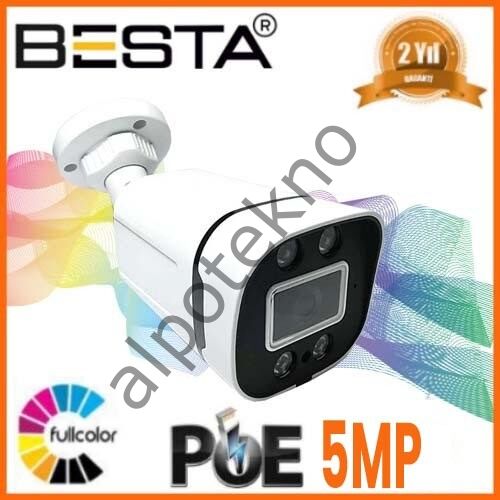 IP POE BT-1240 5 MP WARM LED GÜVENLİK KAMERASI
