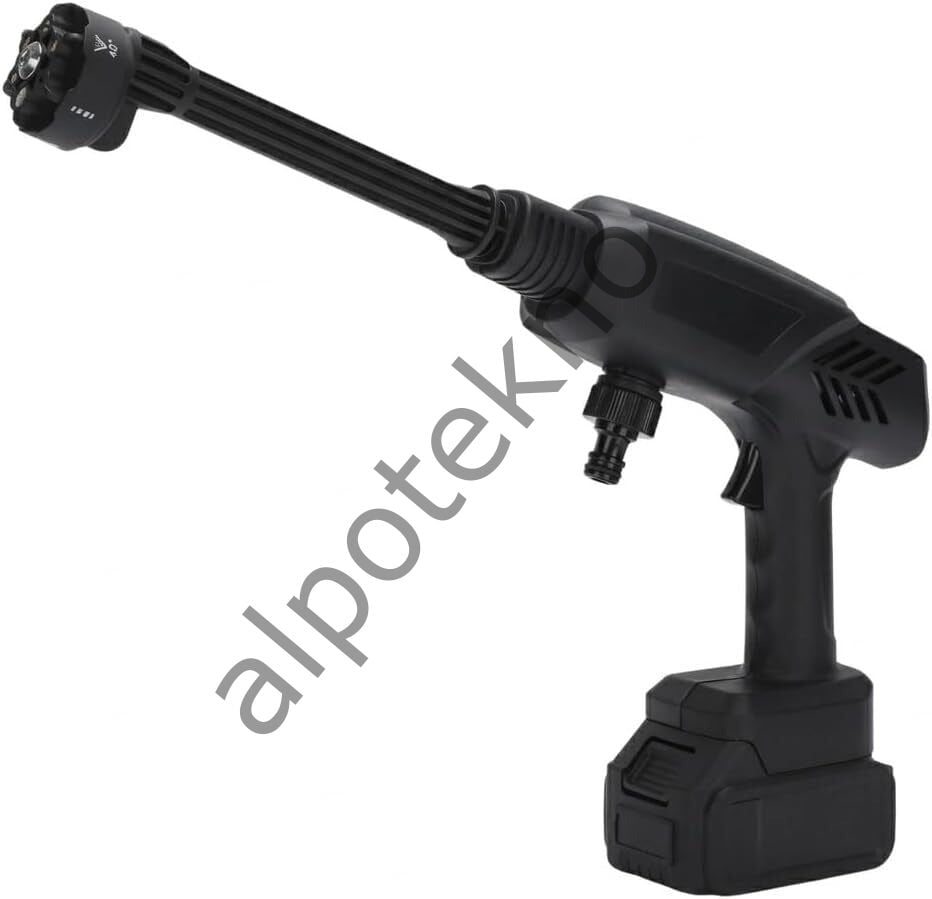 21V 4000mAh Li-ion Kablosuz Yıkama Tabancası (Siyah)