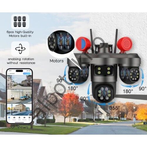 3+3+3 MP SİM KARTLI SOLAR KABLOSUZ GÜVENLİK KAMERASI BS-2088