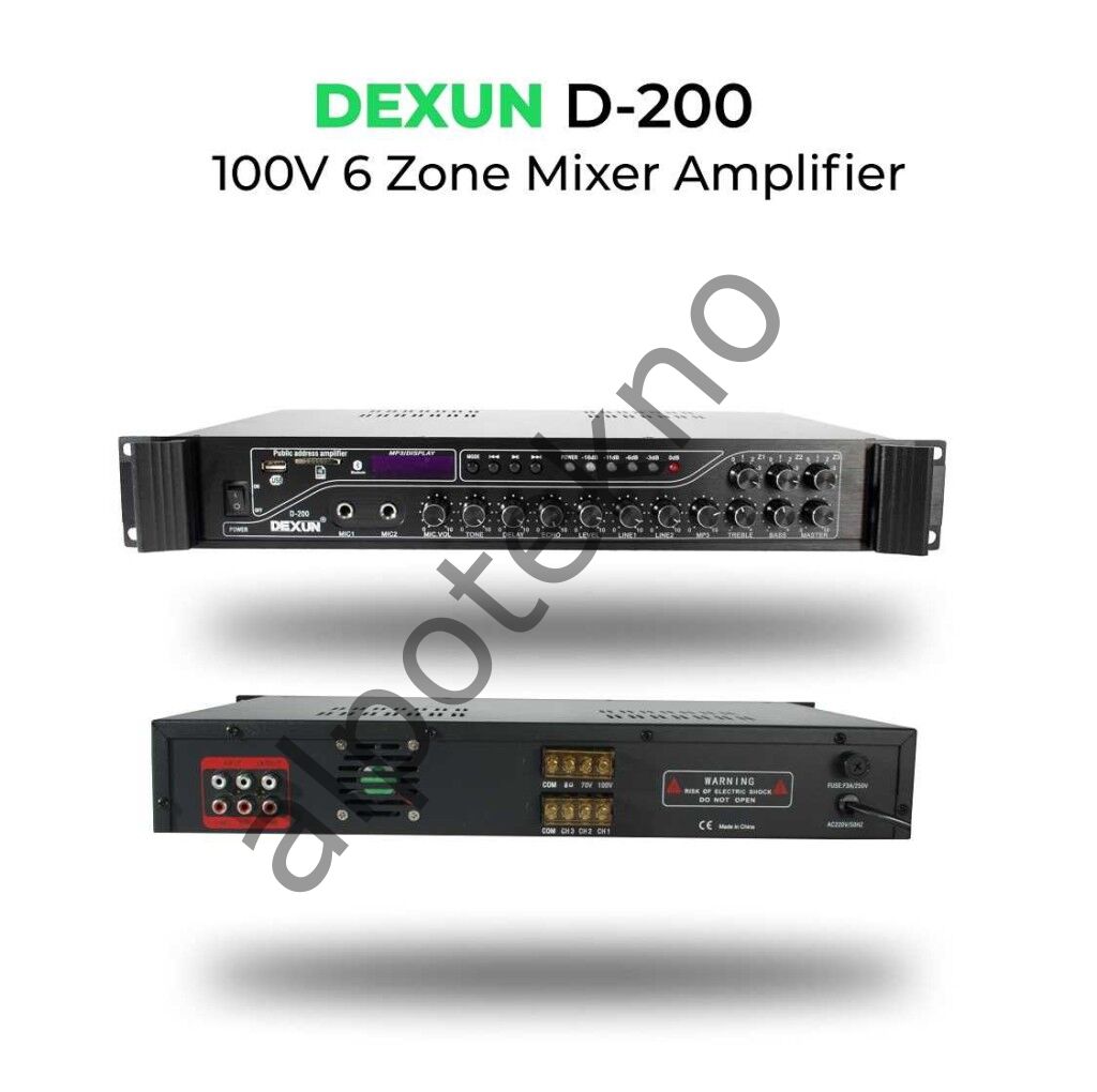 Dexen D-200 100V 3 Zone Mixer Amfi