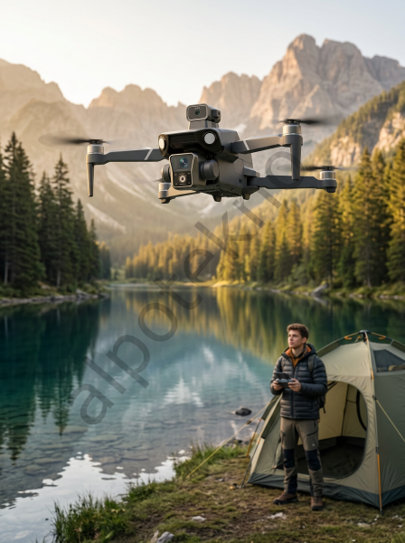 Çift Kameralı GPS Drone Geniş Açılı Havadan Görüntüleme Sistemi