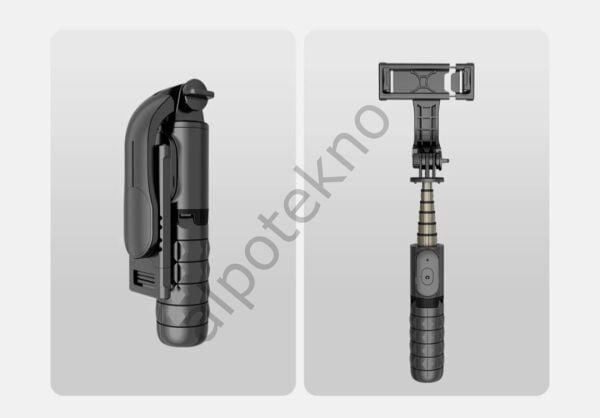 Bluetooth Kumandalı Mini Selfie Çubuğu Tripod 68 cm Uzatılabilir Telefon Tutucu Android iPhone Uyumlu Cep Boy Selfie Stick