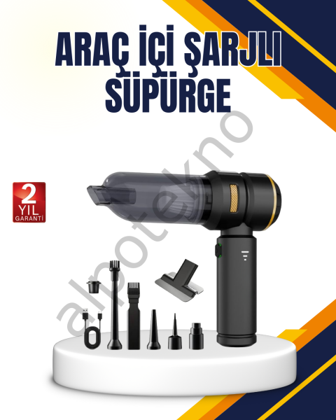 15000 PA Emiş Gücü ve Hava Üfleme Özellikli Şarjlı Süpürge