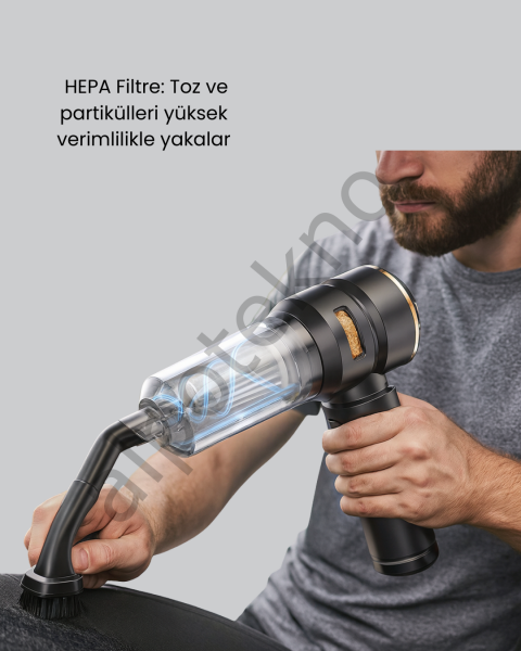 15000 PA Emiş Gücü ve Hava Üfleme Özellikli Şarjlı Süpürge
