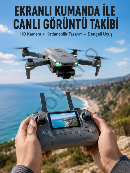 Akıllı Sensörlü Drone Canlı Görüntü Aktarımlı