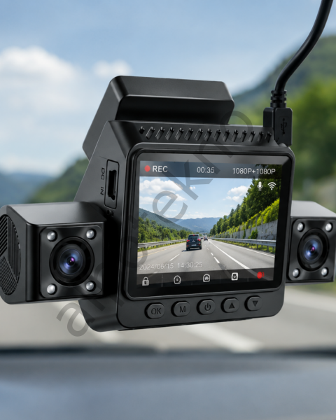 4 Kanallı Araç Kamerası Full HD Gece Görüşlü Geniş Açılı Kayıt Sistemi