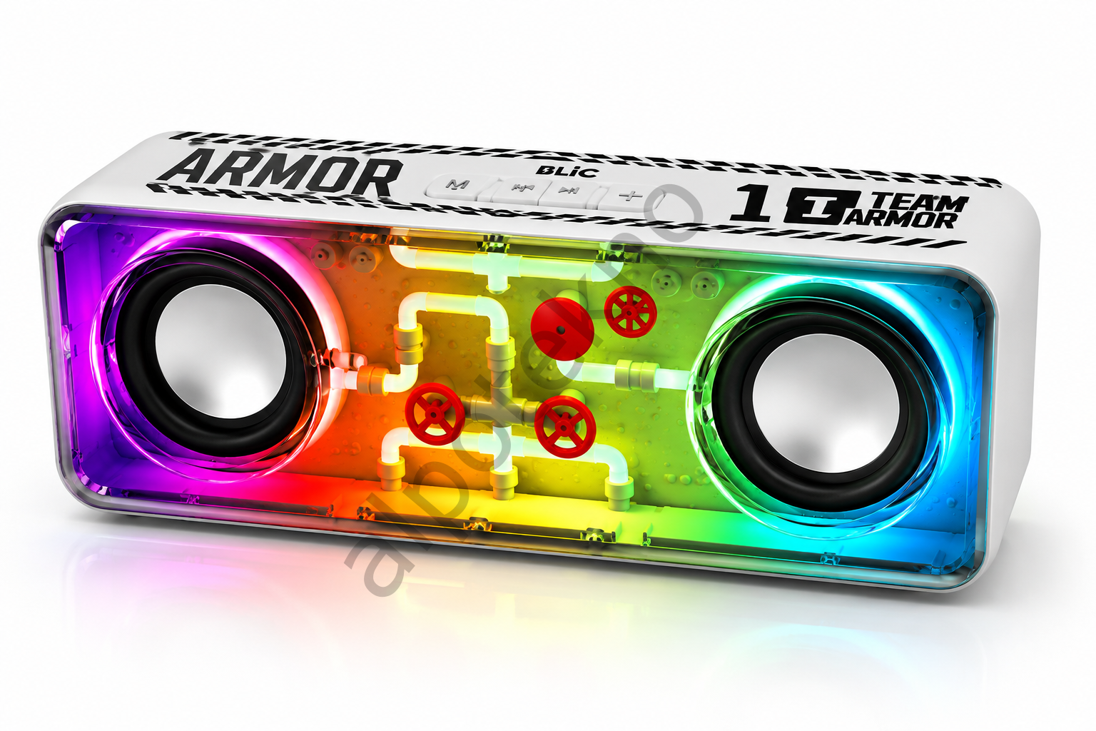 Bluetooth Hoparlör Şeffaf RGB Tasarımlı Wireless Speaker