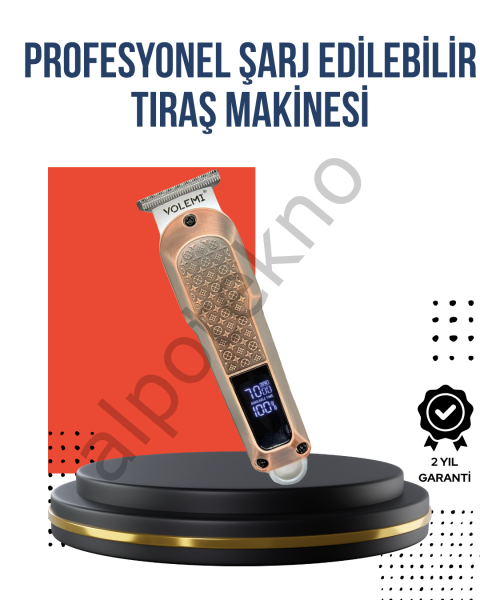 Profesyonel Saç Tıraş Makinesi – 7000RPM Güçlü Motor ve 4 Kademeli Ayar