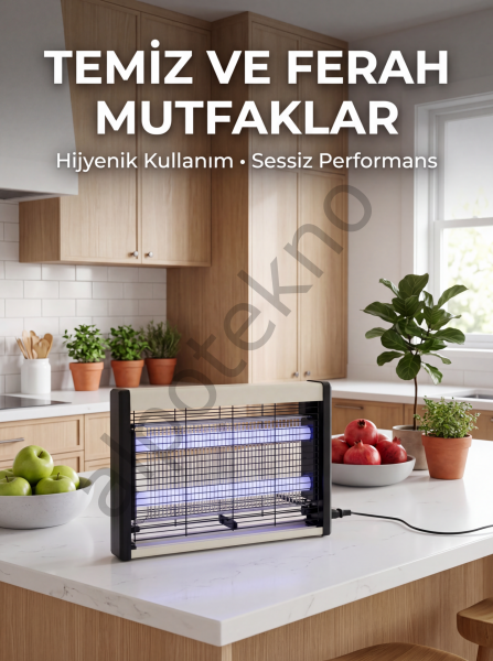 Çift UV Işıklı Elektrikli Sinek Öldürücü