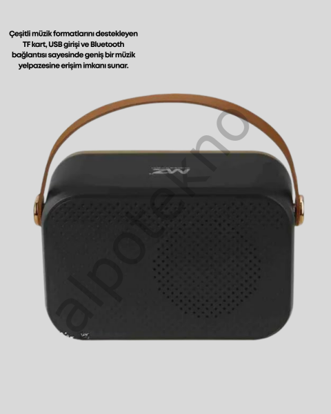 Klasik Retro Radyo – Bluetooth Destekli, FM Özellikli Şarjlı Hoparlör