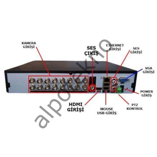 1080P AHD DVR 4 Kanal Kamera Kayıt Cihazı KD-904-MD