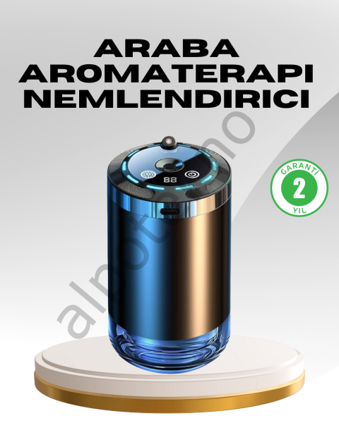 Araç İçi Difüzör Nemlendirici ve Aromaterapi Özellikli