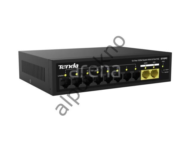 Tenda S110PC 10/100Mbps 8 Port Poe 2 Uplink Switch