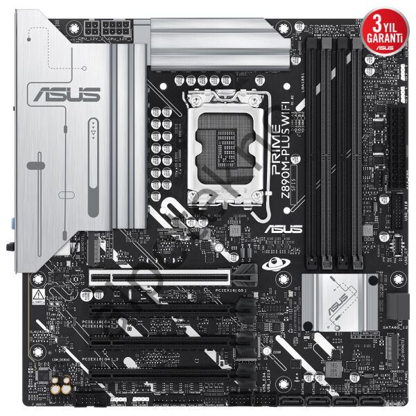 ASUS PRIME Z890M-PLUS WIFI 4x DDR5 DP/HDMI 3x M.2 1x 2.5GLAN/WIFI7/BT USB3.2 1851P ANAKART