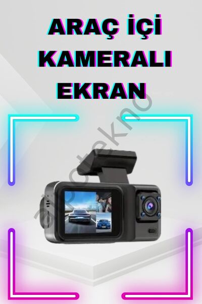 2 İnç Araç İçi Kameralı Ekran 1080P Full HD Kaliteli Hafıza Kart Destekli