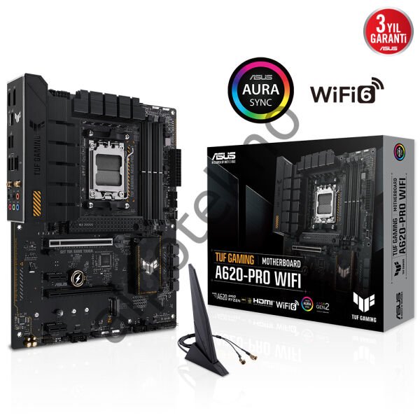 ASUS TUF GAMING A620-PRO WIFI 4xDDR5 2xDP/1xHDMI 2xM.2 AM5 ANAKART