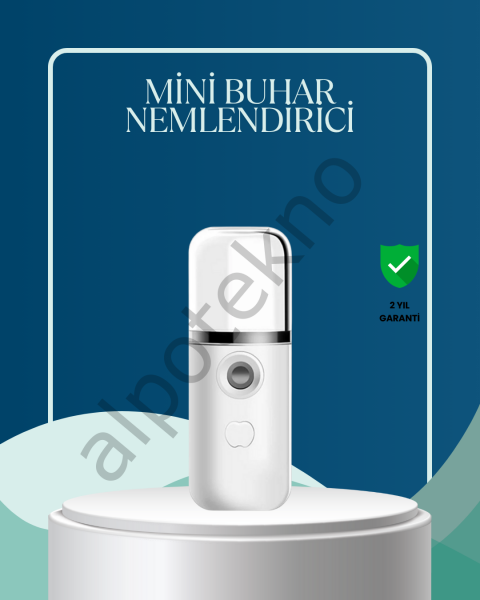 Akıllı Pro Teknolojili Şarjlı Nemlendirici – Portatif Cilt ve Hava Nemlendirici Cihaz