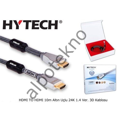 Hytech HY-HDM1 1.5M Altınuçlu 24K 1,4 Ver. 3D HDMI Kablo