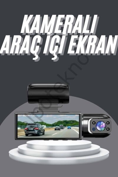Video ve Fotoğraf Kaydedici Sürüş Kamerası Ön ve Arka Çift Kameralı