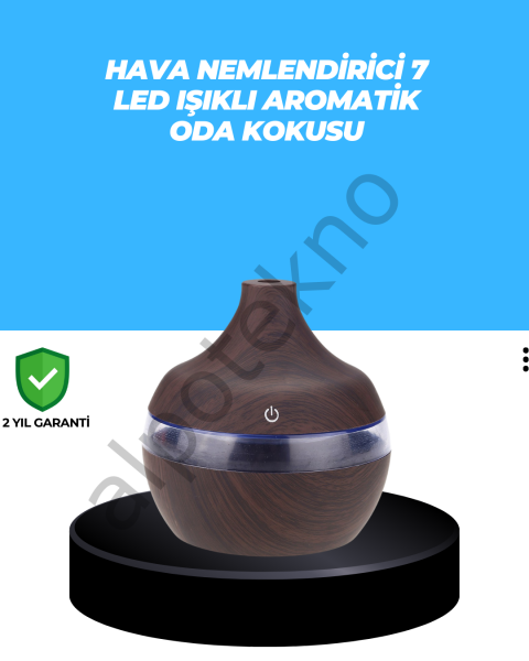 7 Renk Dinlendirici LED Işıklı Aroma Buhar Makinesi