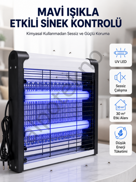 Enerji Tasarruflu Elektrikli Sinek Öldürücü Güvenli ve Etkili Koruma