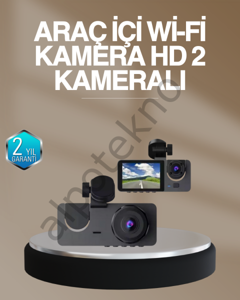 DVR Araç İçi Kamera Hareket Algılayabilen 1080P CarPlay Video Kaydedici
