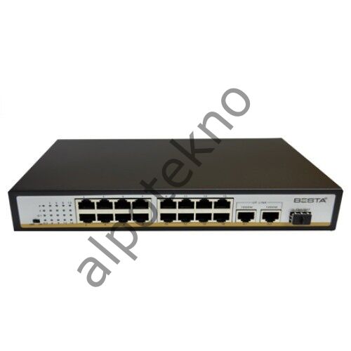18 PORT GİGABİT POE SWİTCH 10/100/1000 Mbps 16 Port POE BST1821G