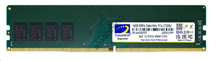 16GB TwinMOS DDR4 2666MHz (MDD416GB2666DWO) PC Ram