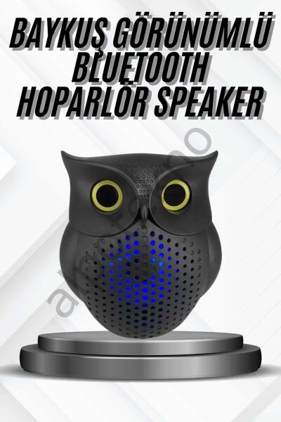 Bluetooth Hoparlör TWS Kablosuz RGB Işıklı Dekoratif Taşınabilir Baykuş