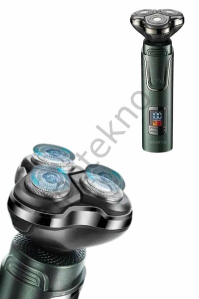 Dijital Göstergeli 3 Başlıklı Tıraş Makinesi Islak Kuru Lazer Öncesi Günlük