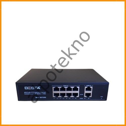 8 PORT GİGABİT POE SWİTCH 10/100/1000 Mbps BST820G