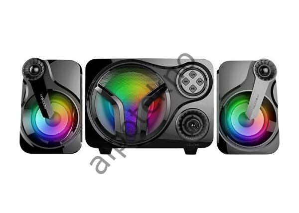 Mikado MD-BT28 5W+3W×2 BT,TF Card,USB, FM Radyo Siyah Led Işıklı Speaker