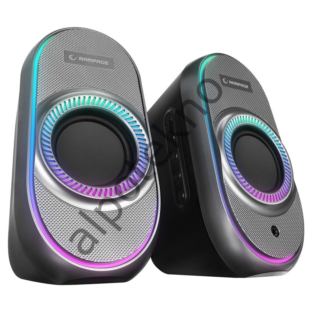 Rampage RMS-X3 2.0 6W Bluetooth Siyah Multimedia RGB USB Speaker