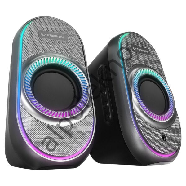 Rampage RMS-X3 2.0 6W Bluetooth Siyah Multimedia RGB USB Speaker
