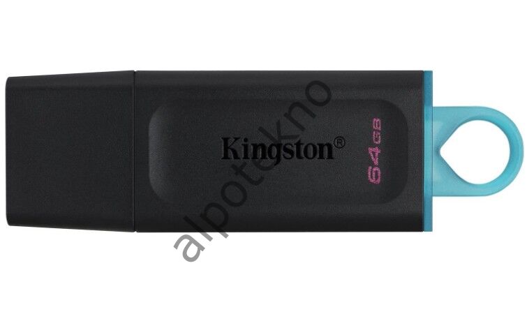 64 GB Kingston DTX/64GB USB 3.2 D.Trv.Exo (Black+Teal)  Flash Bellek