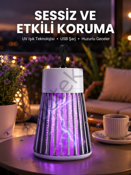 Kamp ve Bahçe İçin Şarjlı Böcek Kovucu Lamba