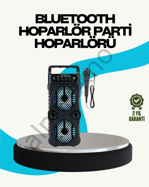 LED Işıklı Kablosuz Hoparlör – Bluetooth, FM Radyolu, Taşınabilir Şarjlı
