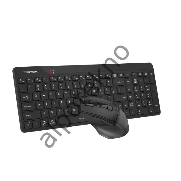 A4 TECH FG2400 AIR2 KABLOSUZ MULTİMEDYA SİYAH SESSİZ Q KLAVYE+MOUSE