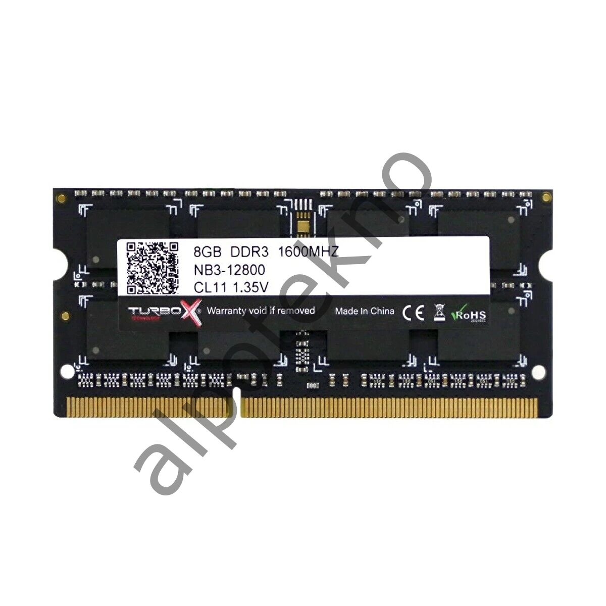 8GB Turbox Evorion X DDR3 1600MHz Notebook Ram