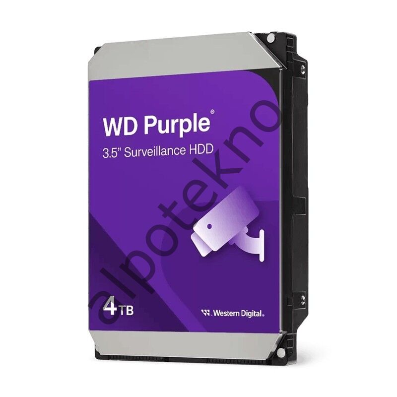 4 TB WD 3.5 Purple WD44PURZ Sata3 5400RPM 128MB 7/24 Güvenlik (3 YIL DIST)