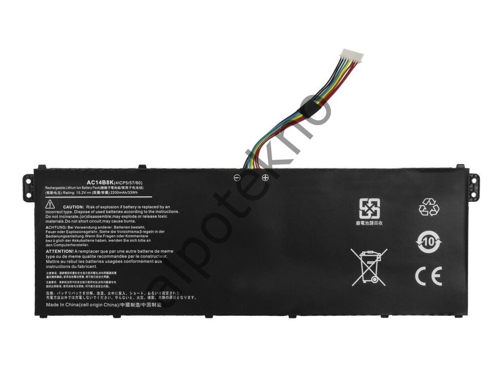 RETRO Acer Aspire A515-41, AC14B8K 4-Cell Notebook Bataryası