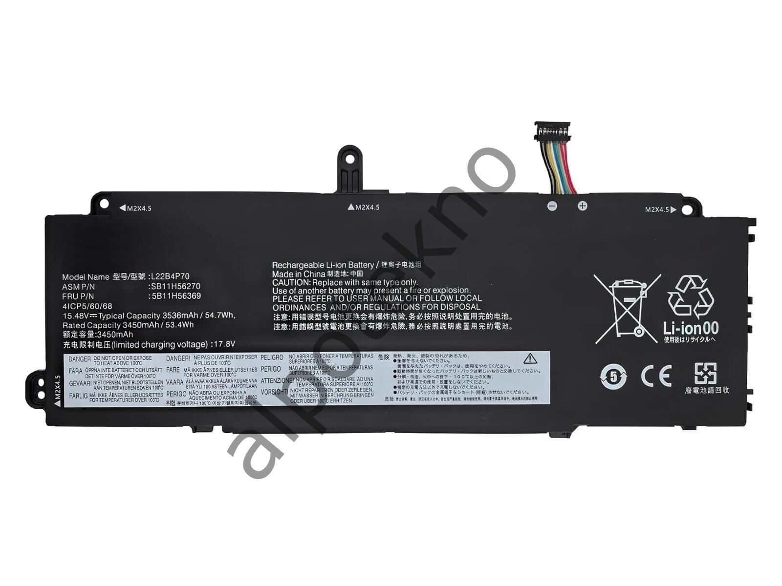 RETRO Lenovo ThinkPad X13 Gen4, L22B4P70 Notebook Bataryası - 4 Cell